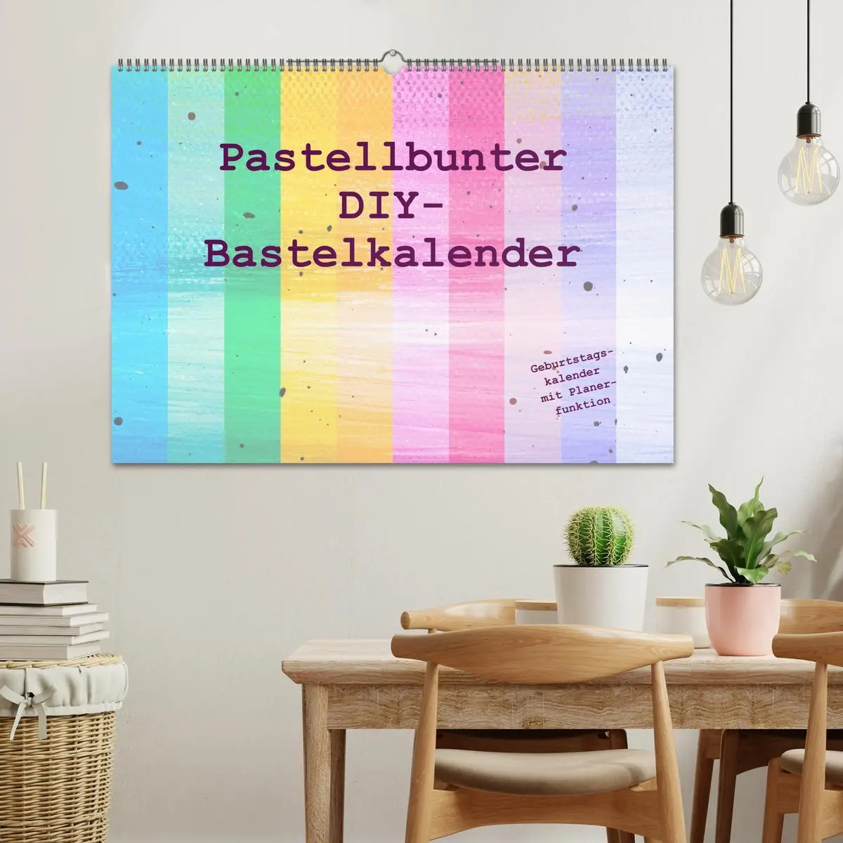 Bild: 9783457524268 | Pastellbunter DIY-Bastelkalender (Wandkalender 2026 DIN A2 quer),...