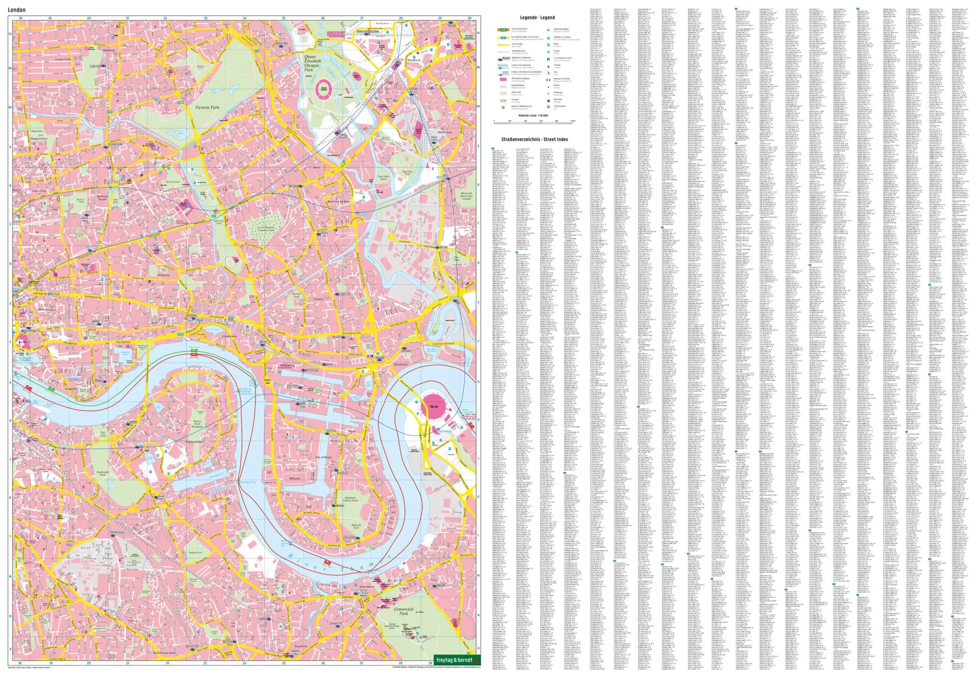 Bild: 9783707924268 | London, Stadtplan 1:10.000, freytag &amp; berndt | Freytag &amp; Berndt | 2025