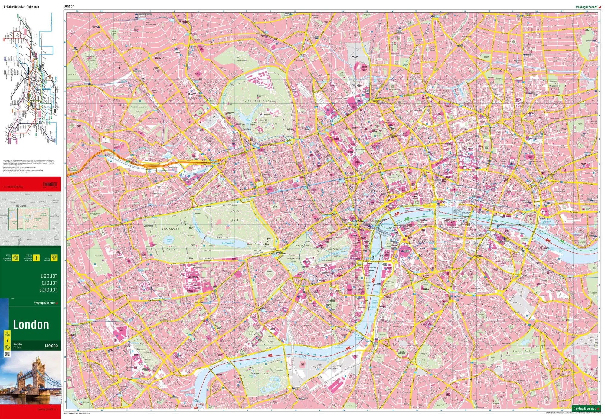 Bild: 9783707924268 | London, Stadtplan 1:10.000, freytag &amp; berndt | Freytag &amp; Berndt | 2025