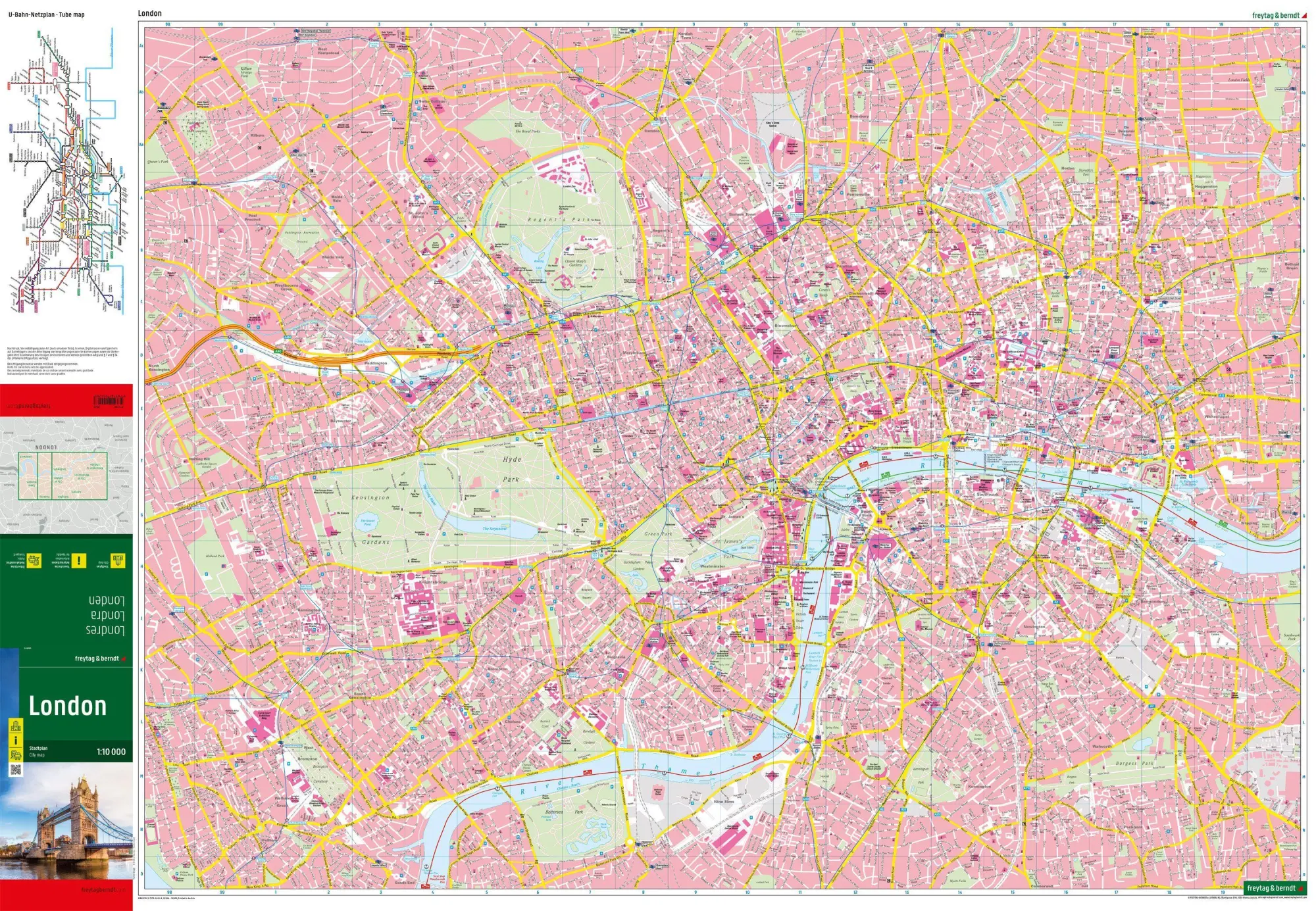 Bild: 9783707924268 | London, Stadtplan 1:10.000, freytag &amp; berndt | Freytag &amp; Berndt | 2025