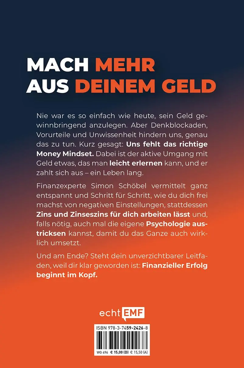 Rückseite: 9783745924268 | Money Mindset. Finanzieller Erfolg beginnt im Kopf | Simon Schöbel