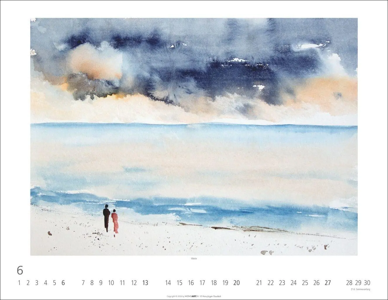 Bild: 9783839904268 | Zwischen Himmel und Erde Kalender 2027 - Aquarelle von Hans-Jürgen...