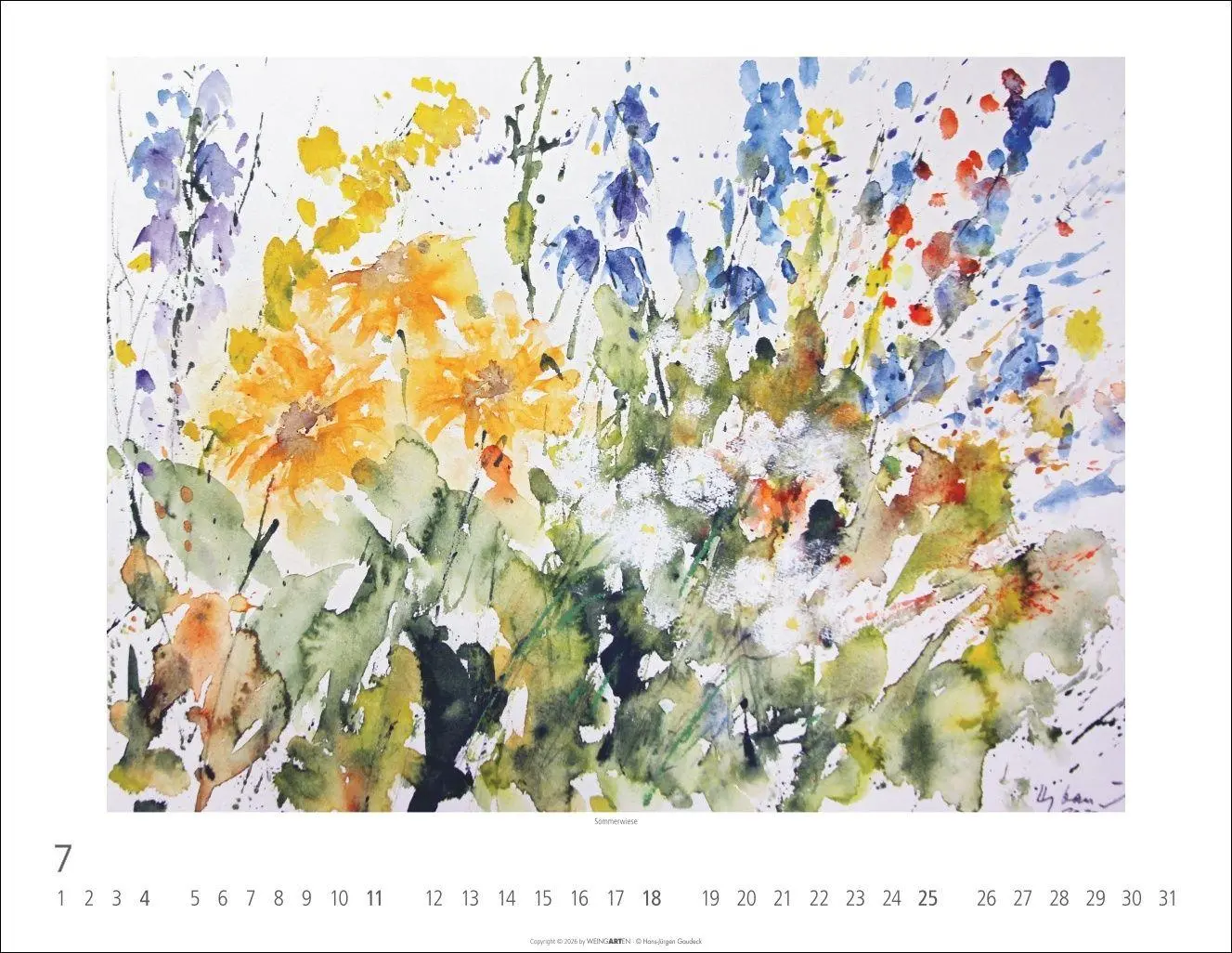 Bild: 9783839904268 | Zwischen Himmel und Erde Kalender 2027 - Aquarelle von Hans-Jürgen...