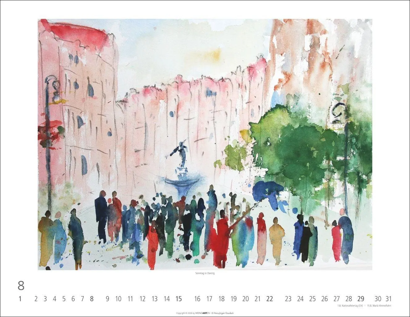 Bild: 9783839904268 | Zwischen Himmel und Erde Kalender 2027 - Aquarelle von Hans-Jürgen...