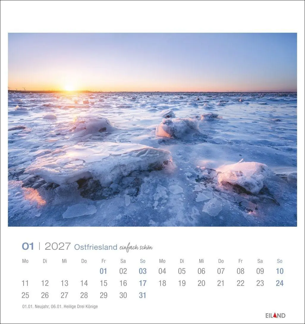 Bild: 9783964024268 | Ostfriesland Postkartenkalender 2027 - einfach schön | Eiland | 13 S.