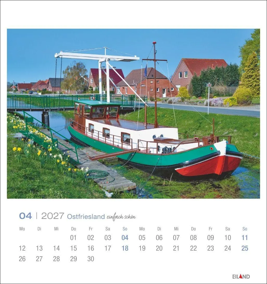 Bild: 9783964024268 | Ostfriesland Postkartenkalender 2027 - einfach schön | Eiland | 13 S.