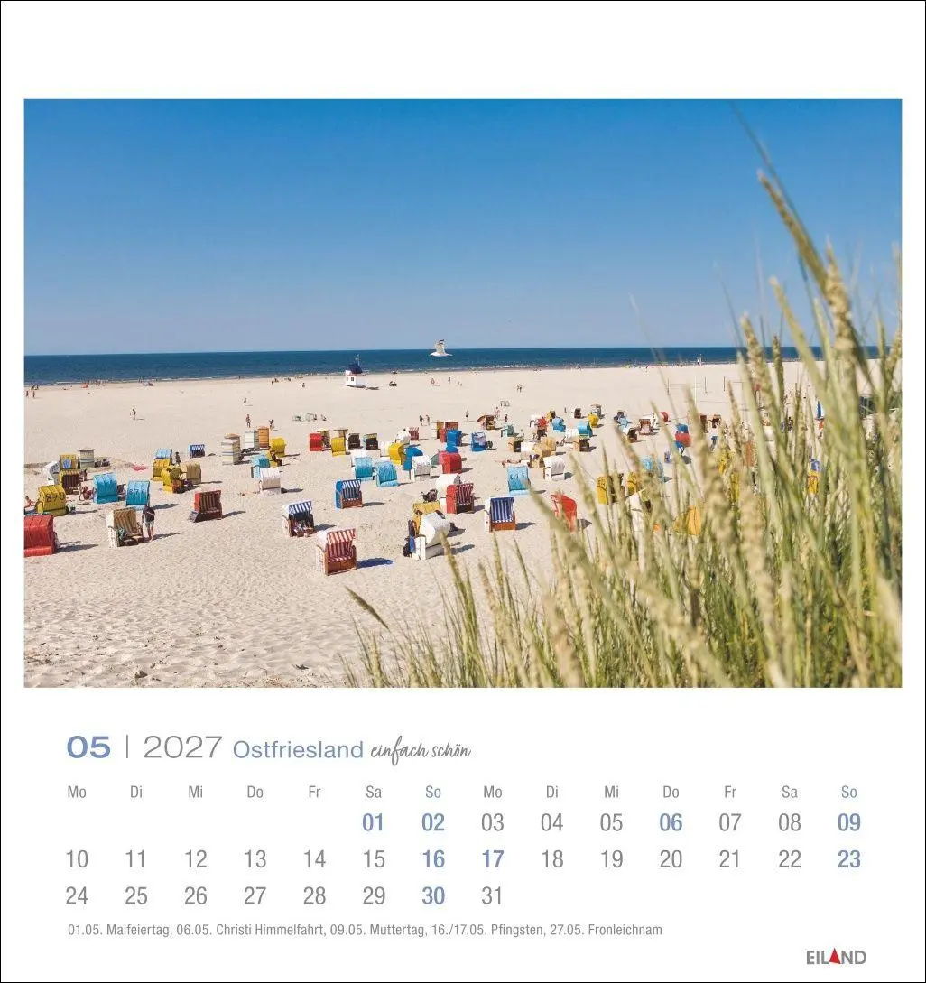 Bild: 9783964024268 | Ostfriesland Postkartenkalender 2027 - einfach schön | Eiland | 13 S.