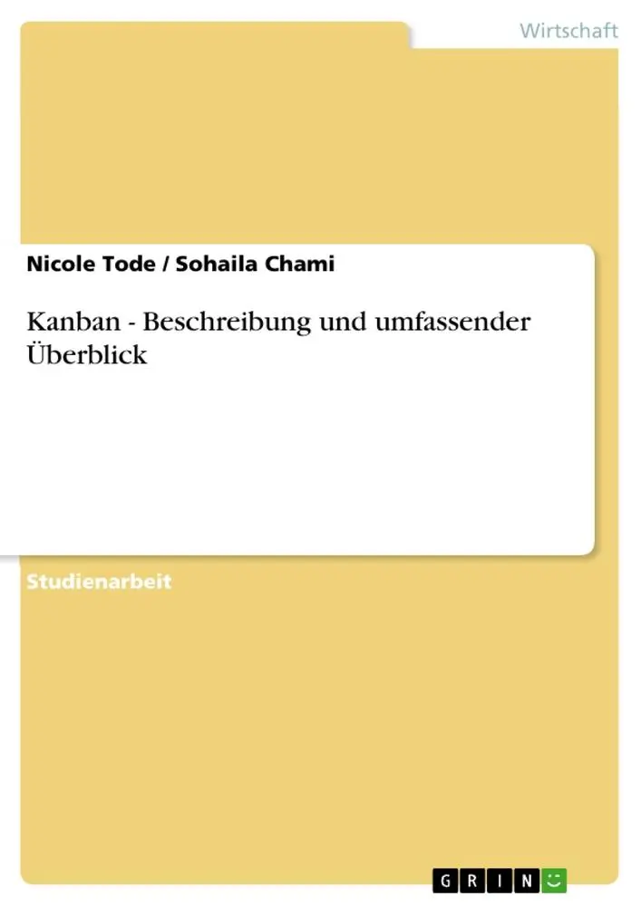 Cover: 9783656294368 | Kanban - Beschreibung und umfassender Überblick | Nicole Tode (u. a.)