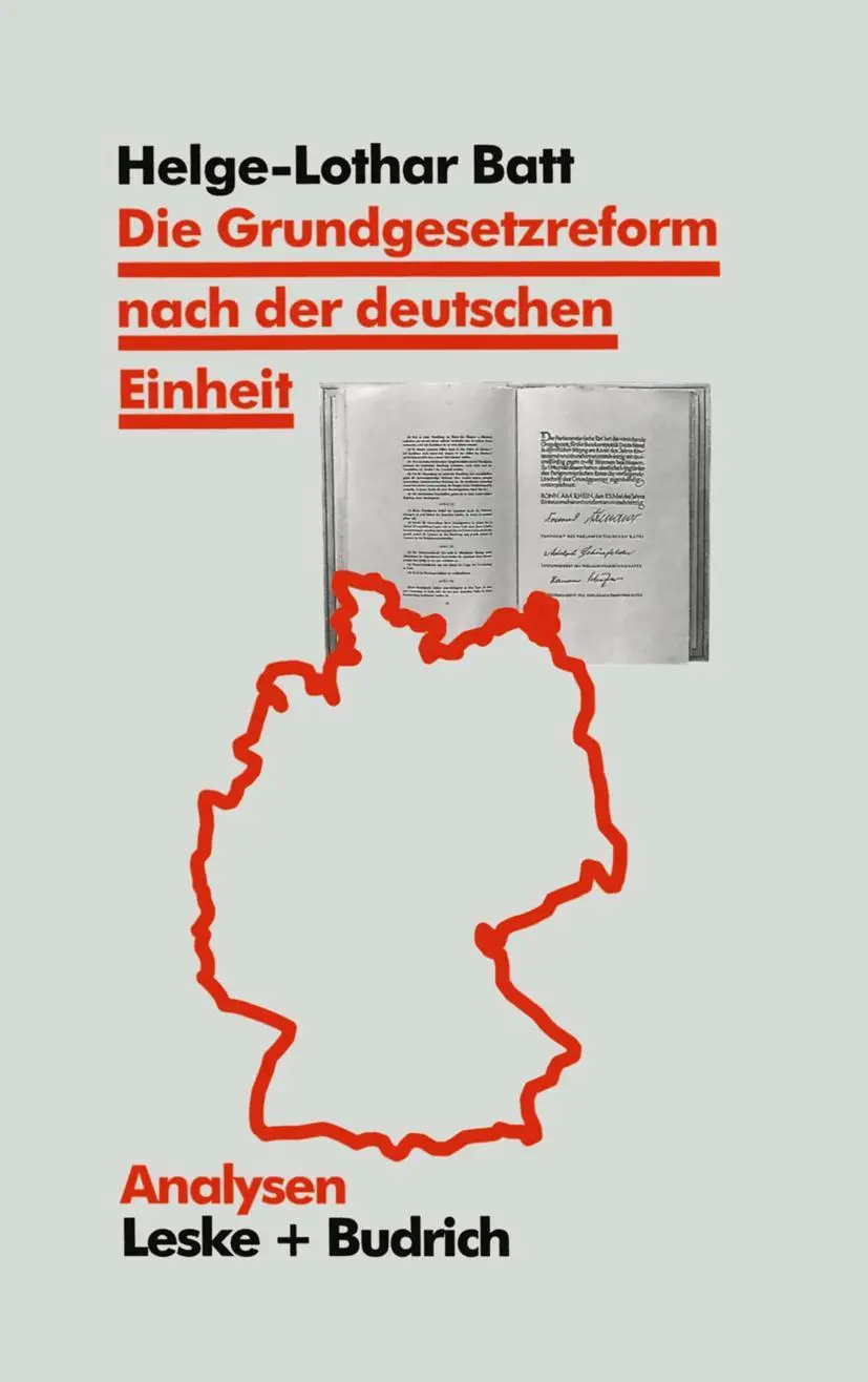 Cover: 9783810014368 | Die Grundgesetzreform nach der deutschen Einheit | Helge Batt | Buch