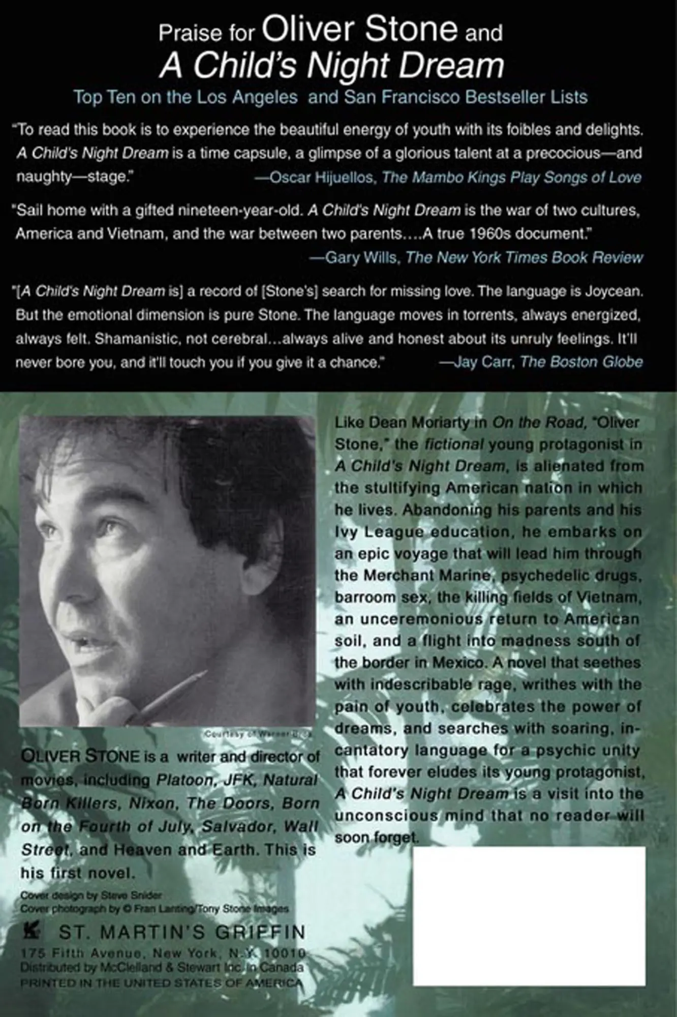 Rückseite: 9780312194468 | A Child's Night Dream | Oliver Stone | Taschenbuch | Englisch | 2002