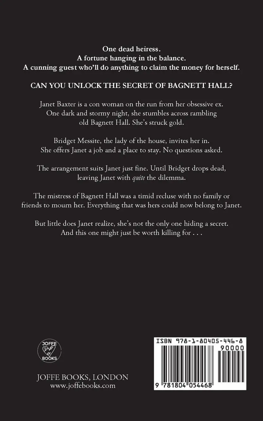 Rückseite: 9781804054468 | THE SECRET OF BAGNETT HALL an absolutely gripping murder mystery...