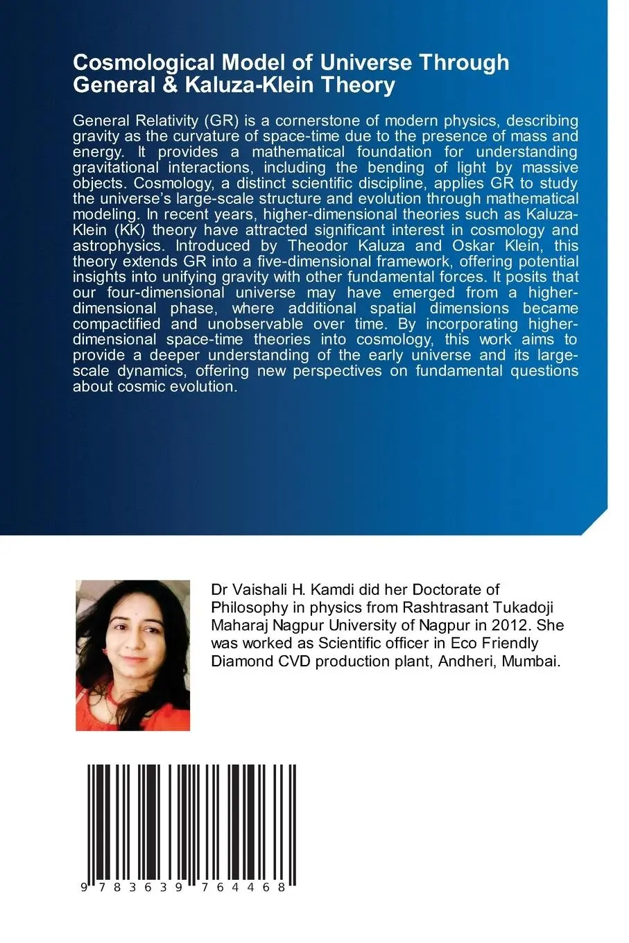 Rückseite: 9783639764468 | Cosmological Model of Universe Through General &amp; Kaluza-Klein Theory