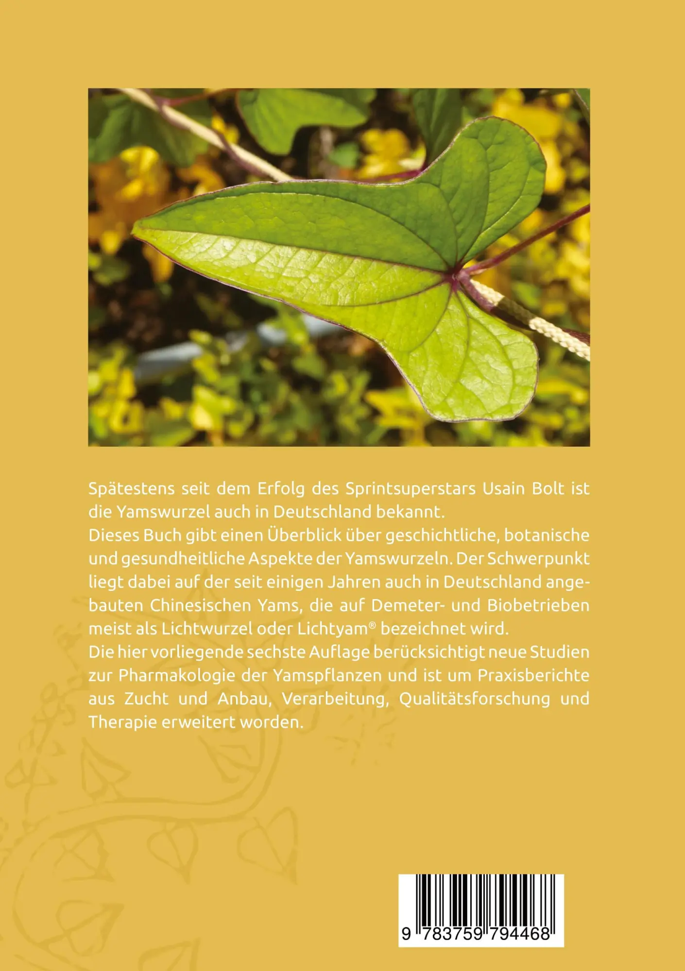 Rückseite: 9783759794468 | Die Chinesische Yams Dioscorea batatas | Tobias Hartkemeyer (u. a.)