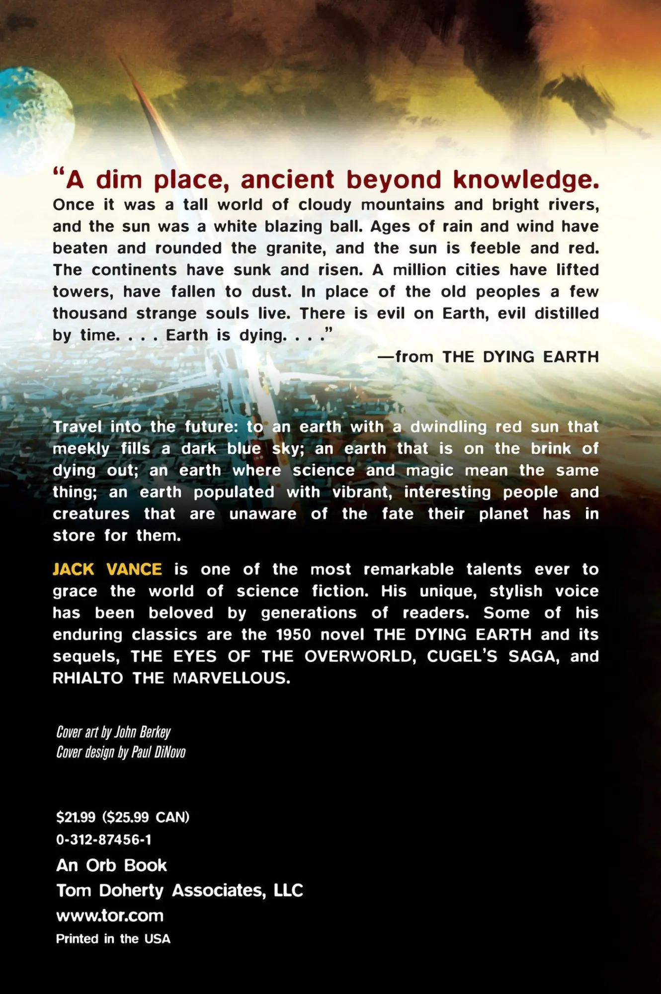 Rückseite: 9780312874568 | Tales of the Dying Earth | Jack Vance | Taschenbuch | Englisch | 2000