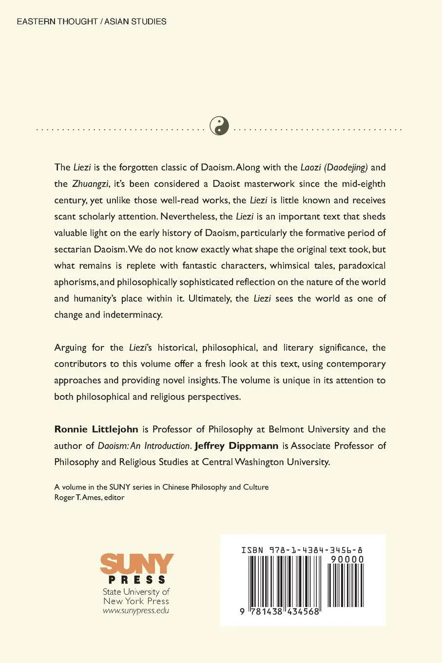 Rückseite: 9781438434568 | Riding the Wind with Liezi | New Perspectives on the Daoist Classic