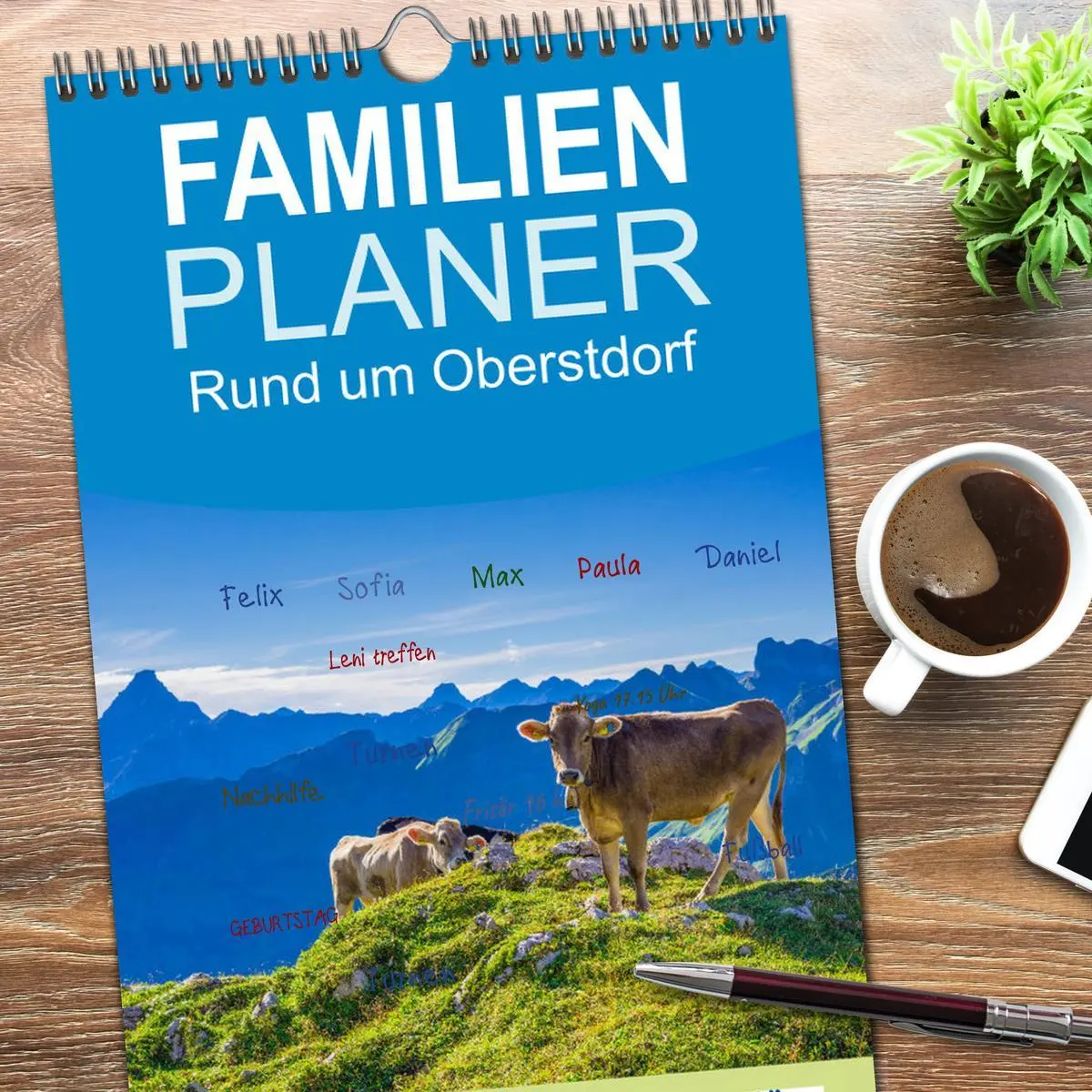 Bild: 9783516514568 | Familienplaner 2026 - Rund um Oberstdorf mit 5 Spalten...