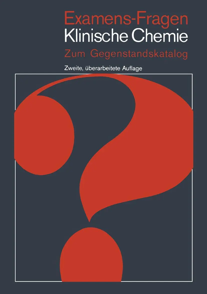 Cover: 9783540104568 | Examens-Fragen Klinische Chemie | Zum Gegenstandskatalog | K. Borner