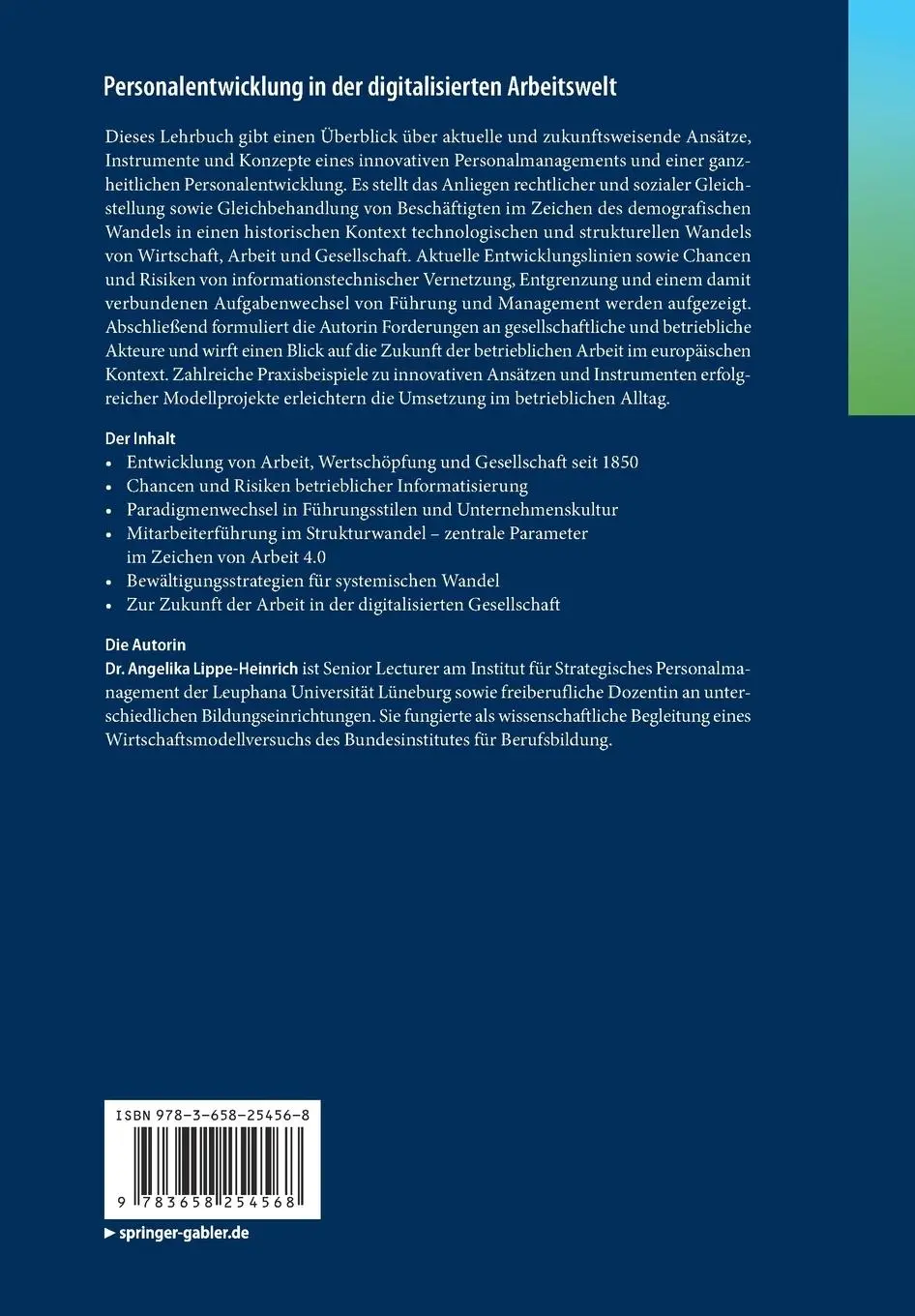 Rückseite: 9783658254568 | Personalentwicklung in der digitalisierten Arbeitswelt | Taschenbuch