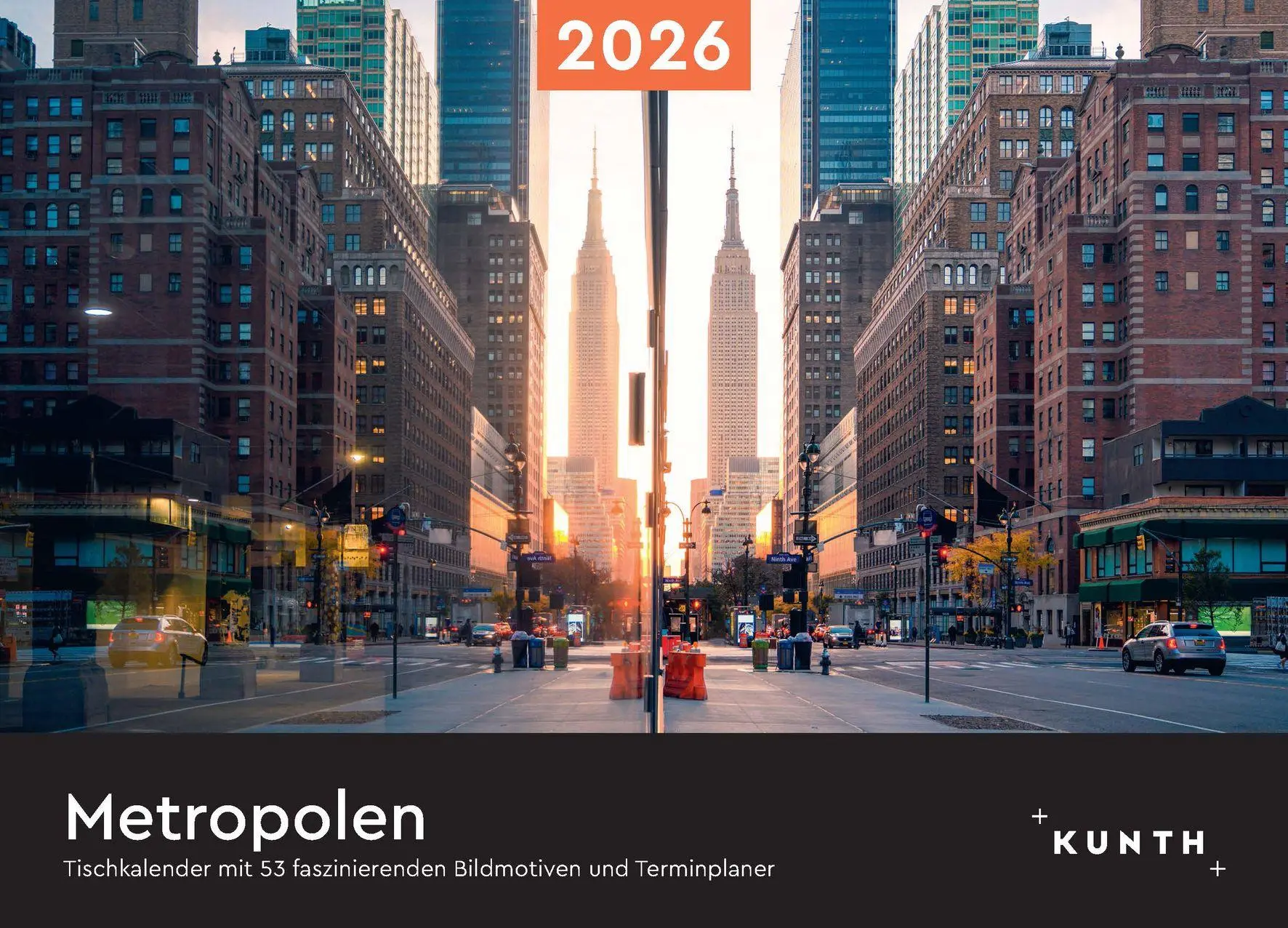 Cover: 9783965914568 | Metropolen - KUNTH Tischkalender 2026 | Kalender | 54 S. | Deutsch