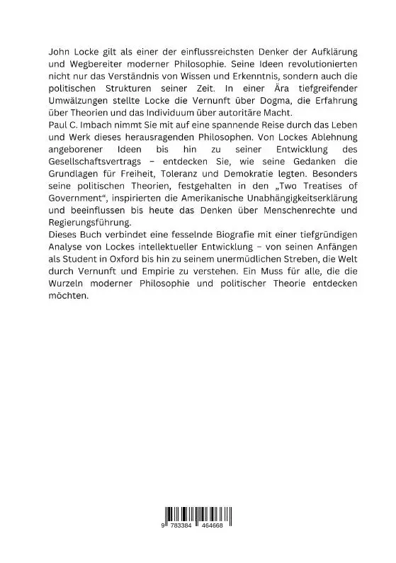 Rückseite: 9783384464668 | John Locke: Der Vater der modernen Philosophie | Paul C. Imbach | Buch