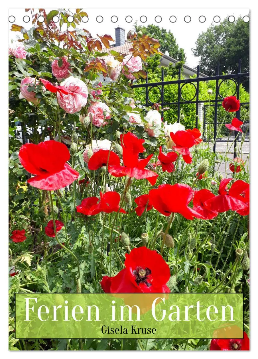 Cover: 9783516364668 | Ferien im Garten (Tischkalender 2026 DIN A5 hoch), CALVENDO...