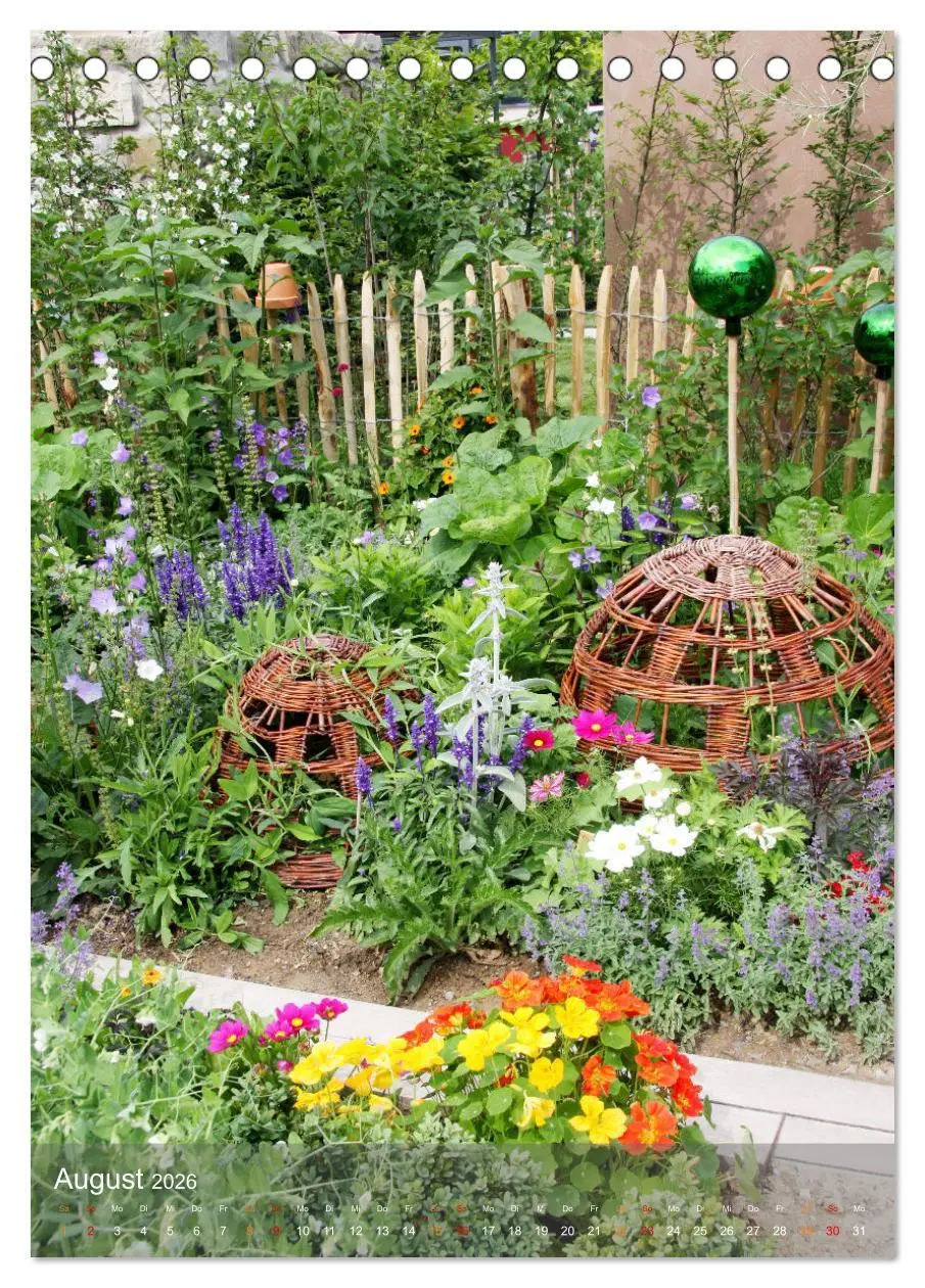 Bild: 9783516364668 | Ferien im Garten (Tischkalender 2026 DIN A5 hoch), CALVENDO...