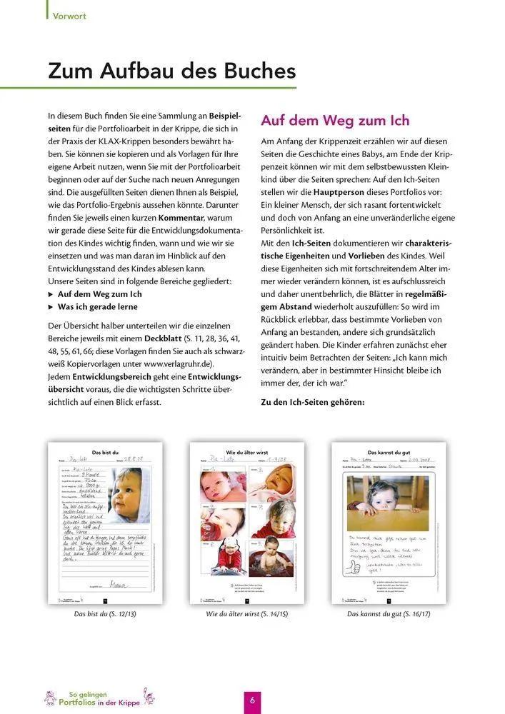 Bild: 9783834604668 | So gelingen Portfolios in der Krippe | Beispielseiten und Vorlagen