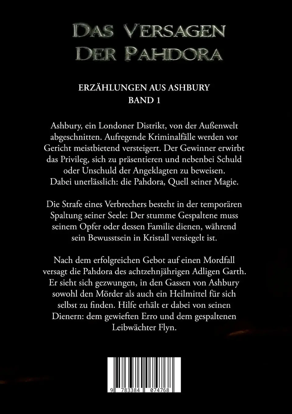 Rückseite: 9783384074768 | Das Versagen der Pahdora | Urban-Fantasy-Kriminalroman | Laar | Buch