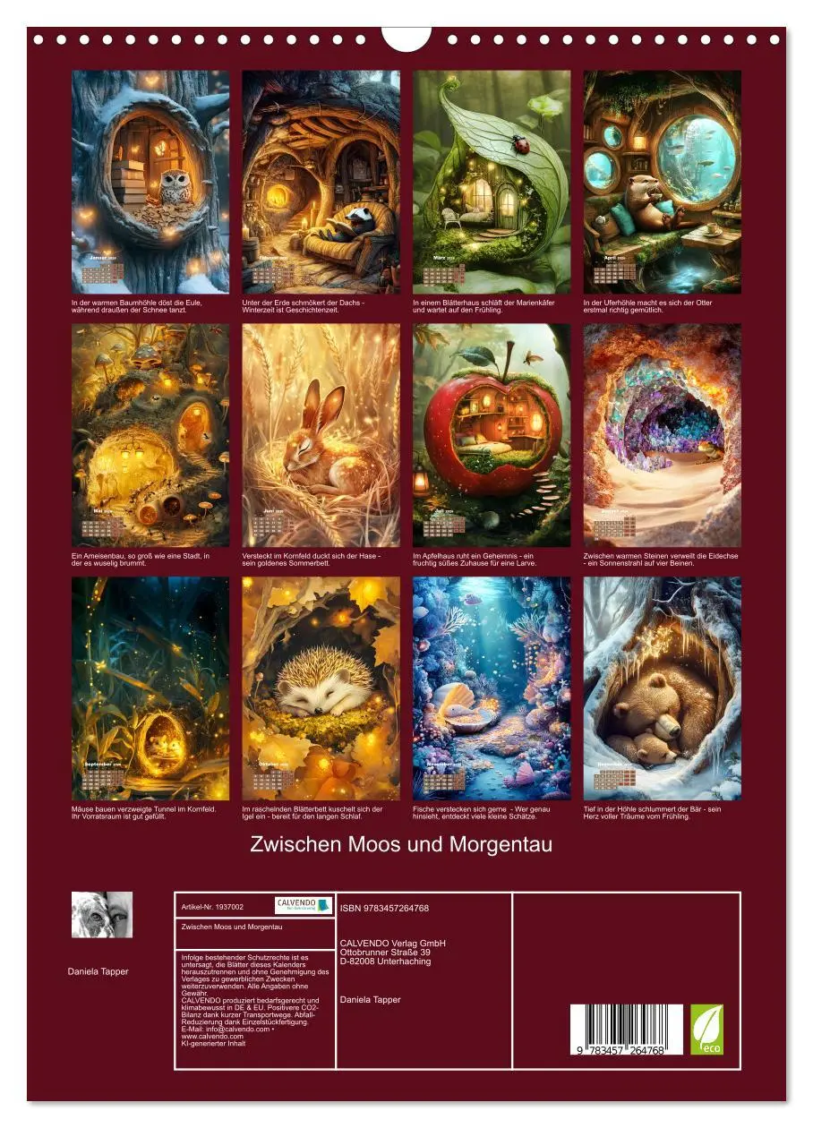 Bild: 9783457264768 | Zwischen Moos und Morgentau (Wandkalender 2026 DIN A3 hoch),...