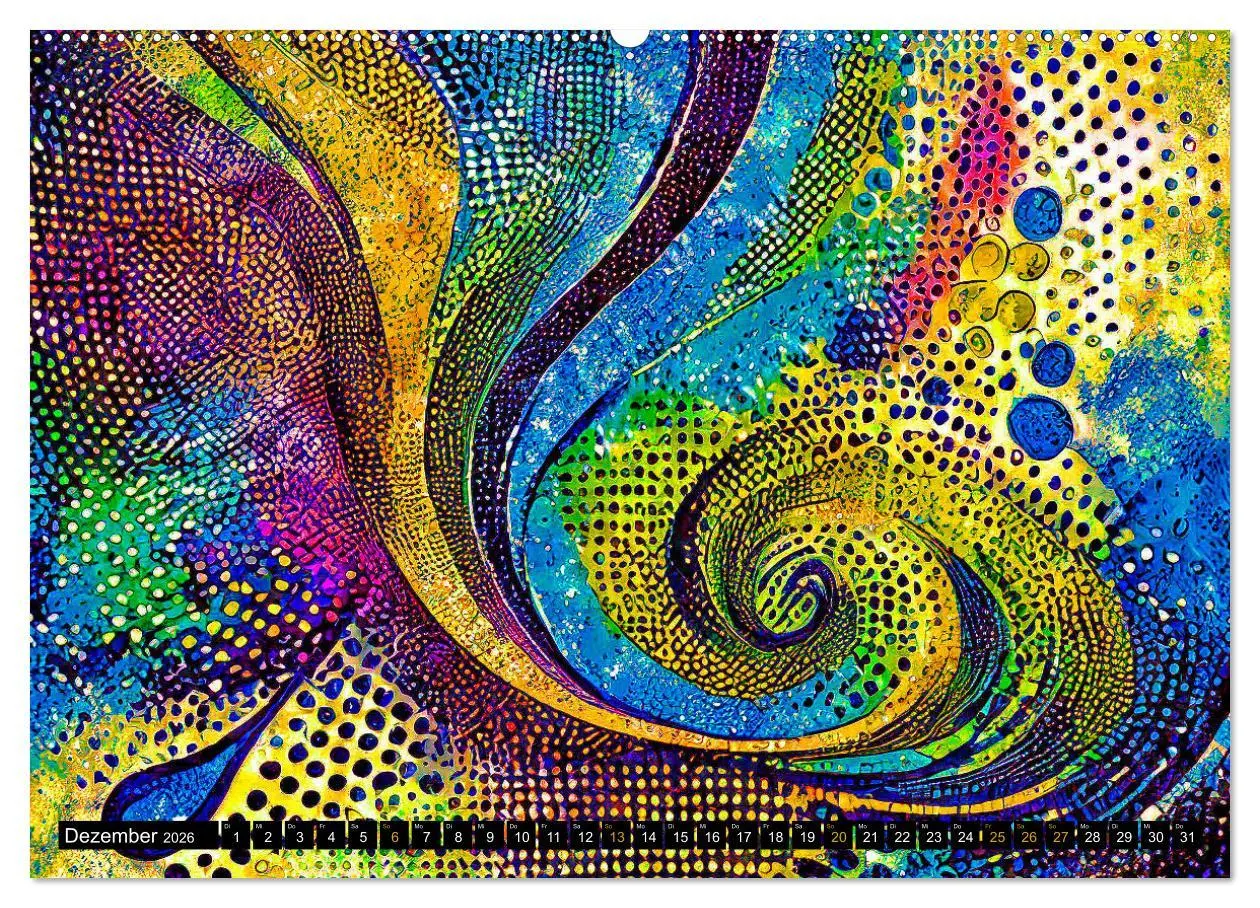 Bild: 9783457404768 | Abstrakte Farbdynamik (hochwertiger Premium Wandkalender 2026 DIN...