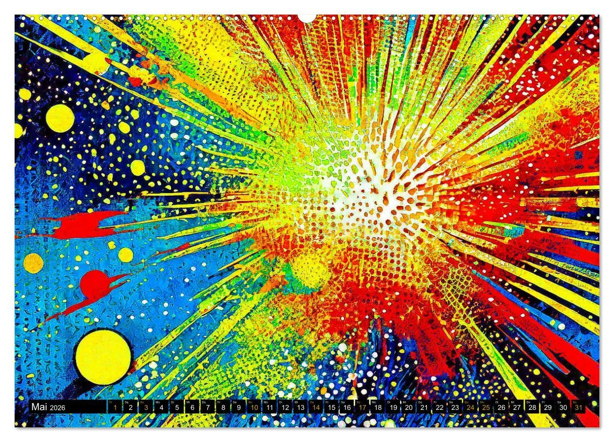Bild: 9783457404768 | Abstrakte Farbdynamik (hochwertiger Premium Wandkalender 2026 DIN...