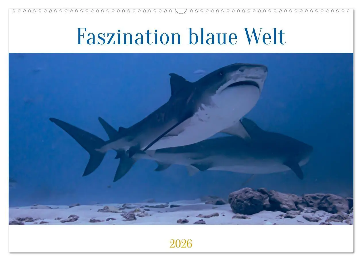 Cover: 9783457574768 | Faszination blaue Welt (Wandkalender 2026 DIN A2 quer), CALVENDO...