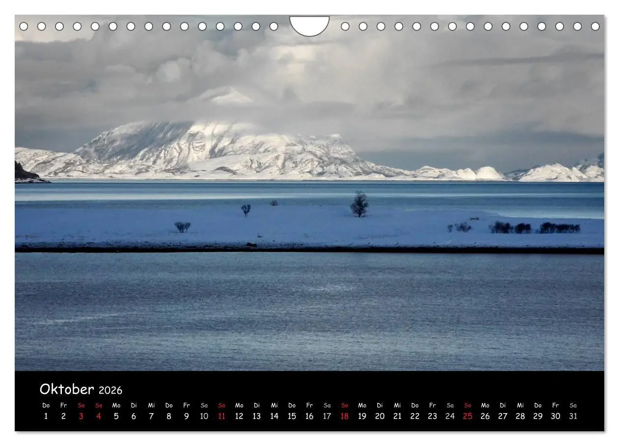 Bild: 9783516114768 | Norwegen (Wandkalender 2026 DIN A4 quer), CALVENDO Monatskalender