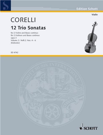 Cover: 9790001054768 | Triosonaten(12) 2 Op.3 | Arcangelo Corelli | Buch | Schott Music