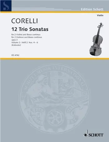 Cover: 9790001054768 | Triosonaten(12) 2 Op.3 | Arcangelo Corelli | Buch | Schott Music