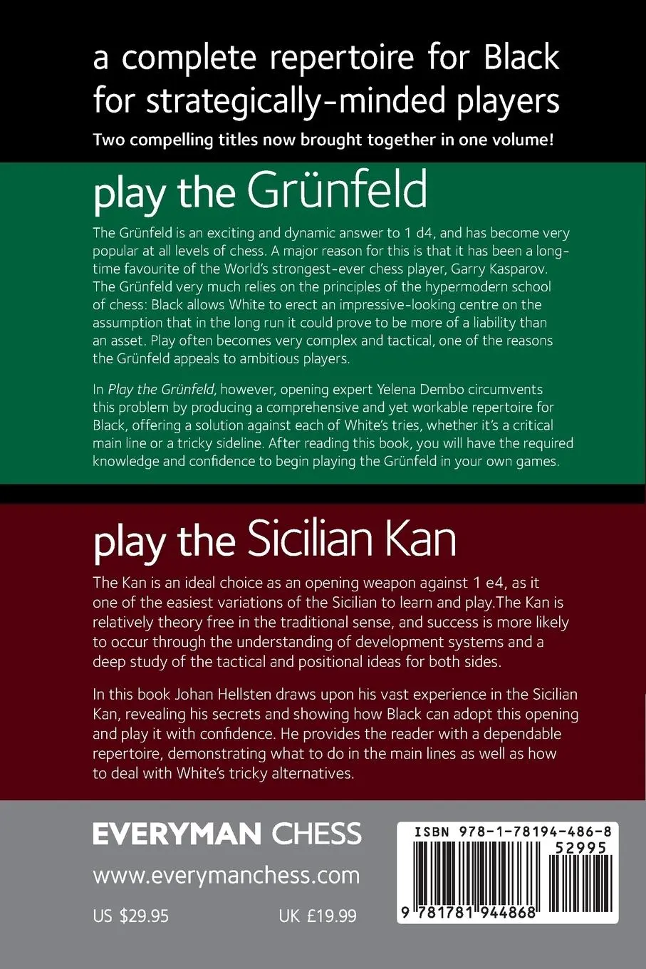 Rückseite: 9781781944868 | A Complete repertoire for Black for strategically minded players