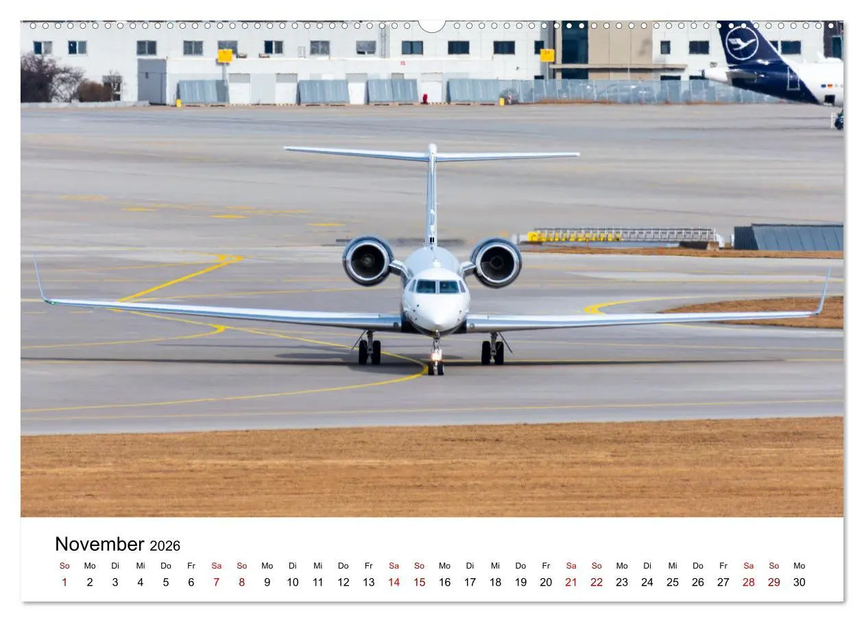 Bild: 9783457324868 | Die Welt der Privatjets (Wandkalender 2026 DIN A2 quer), CALVENDO...