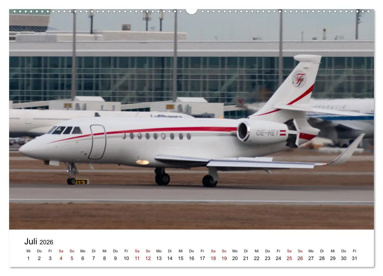 Bild: 9783457324868 | Die Welt der Privatjets (Wandkalender 2026 DIN A2 quer), CALVENDO...