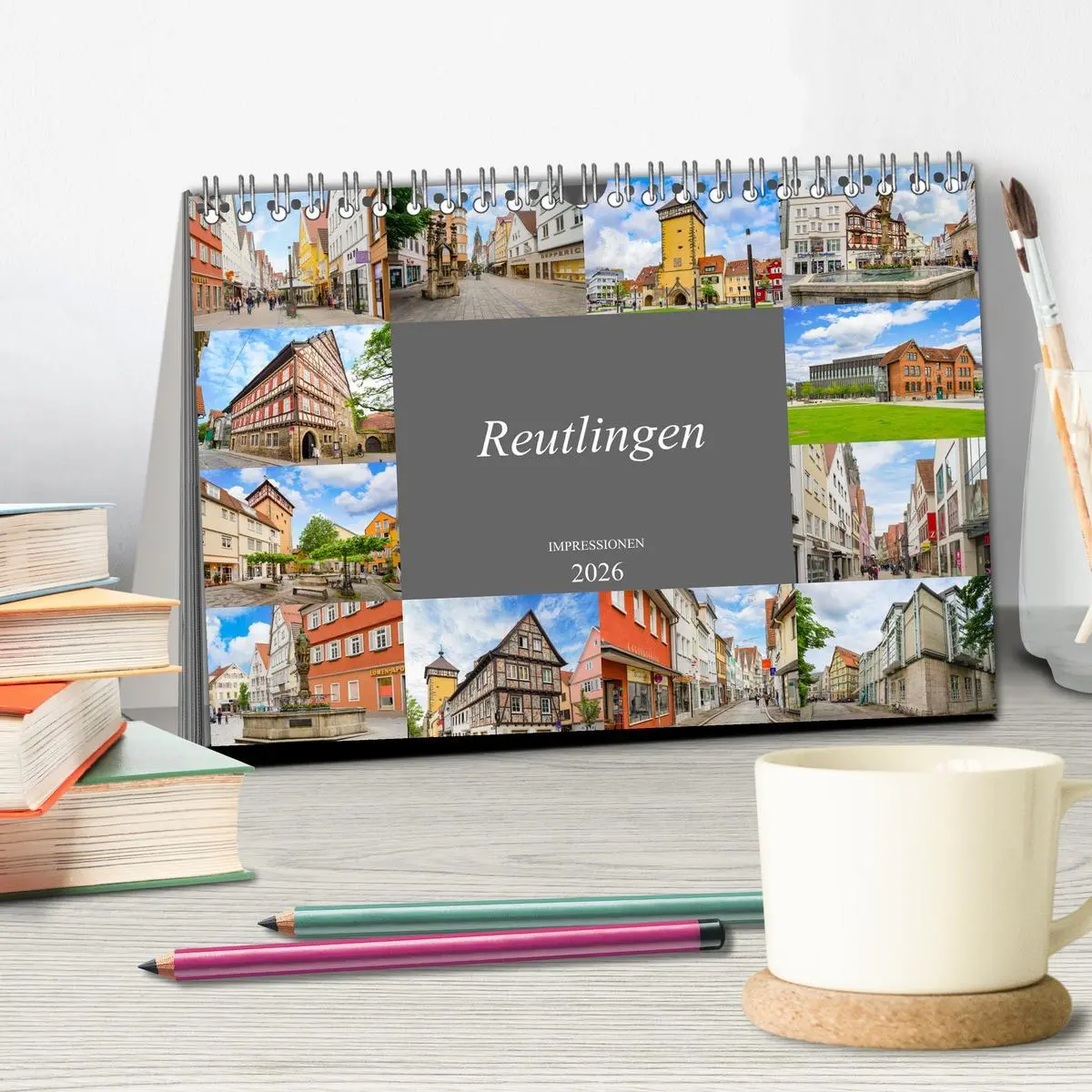 Bild: 9783457634868 | Reutlingen Impressionen (Tischkalender 2026 DIN A5 quer), CALVENDO...
