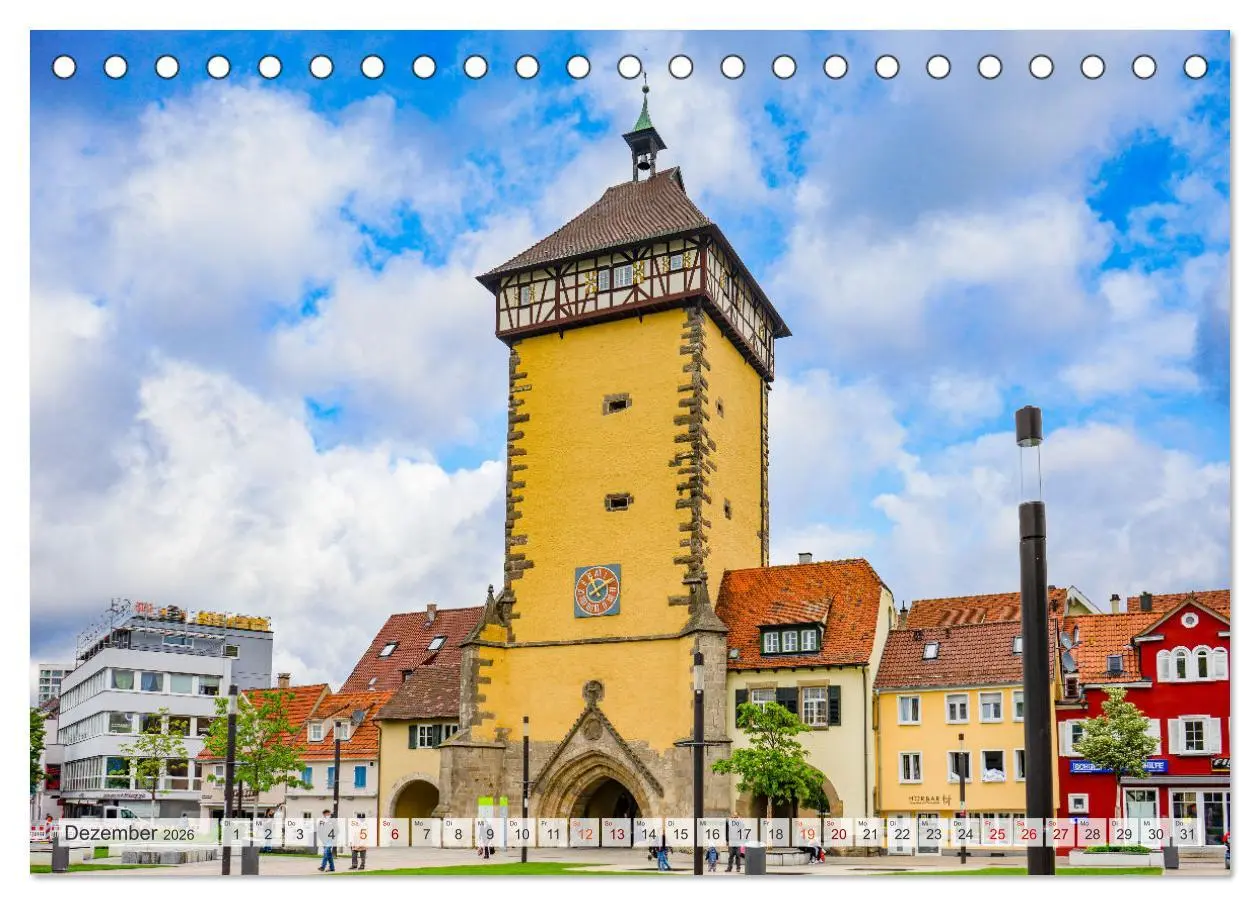 Bild: 9783457634868 | Reutlingen Impressionen (Tischkalender 2026 DIN A5 quer), CALVENDO...