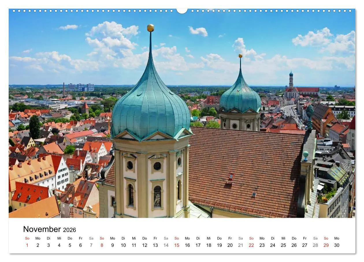 Bild: 9783457944868 | Augsburg - Die Highlights der schwäbischen Metropole (Wandkalender...