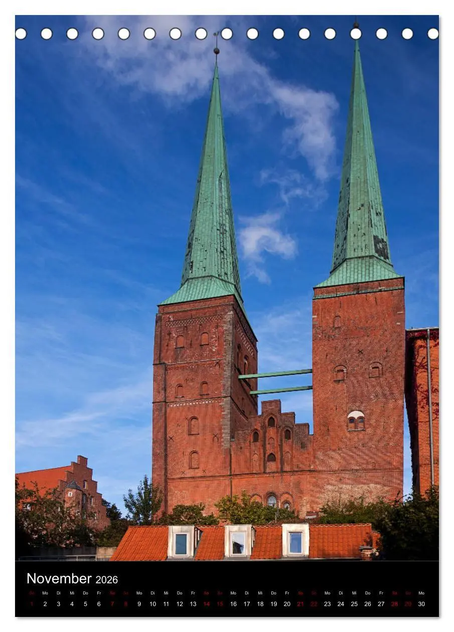 Bild: 9783516414868 | Lübeck - Hanseschönheit in Insellage (Tischkalender 2026 DIN A5...