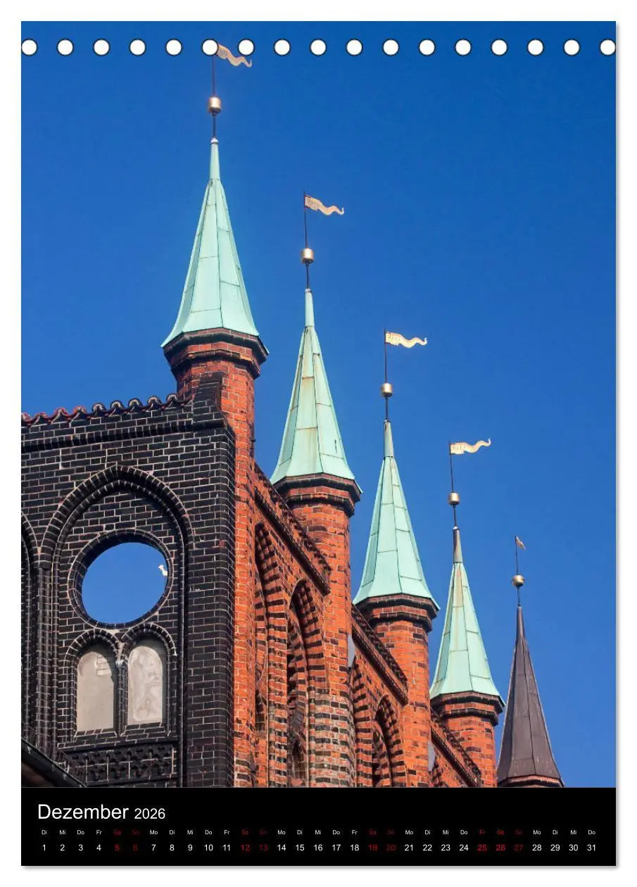 Bild: 9783516414868 | Lübeck - Hanseschönheit in Insellage (Tischkalender 2026 DIN A5...