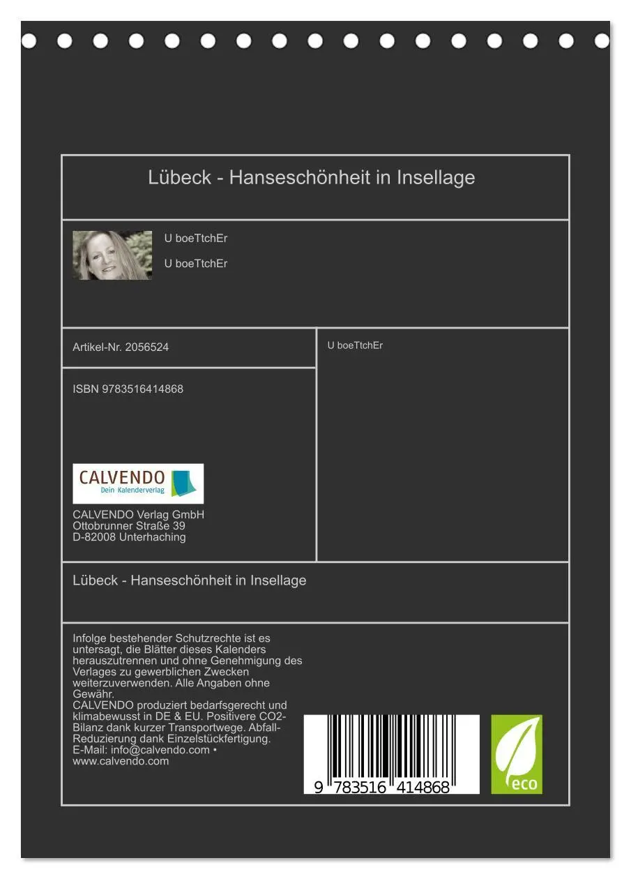 Bild: 9783516414868 | Lübeck - Hanseschönheit in Insellage (Tischkalender 2026 DIN A5...