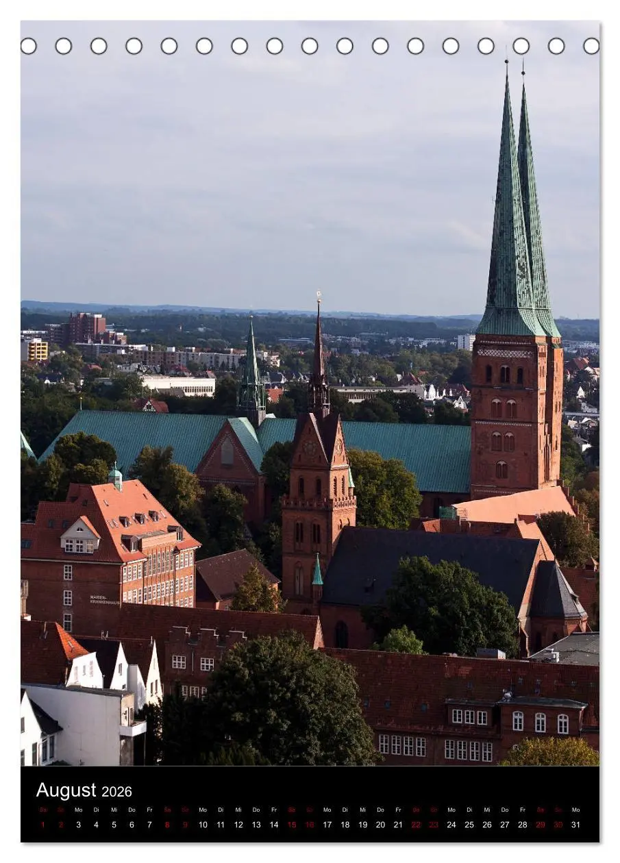 Bild: 9783516414868 | Lübeck - Hanseschönheit in Insellage (Tischkalender 2026 DIN A5...