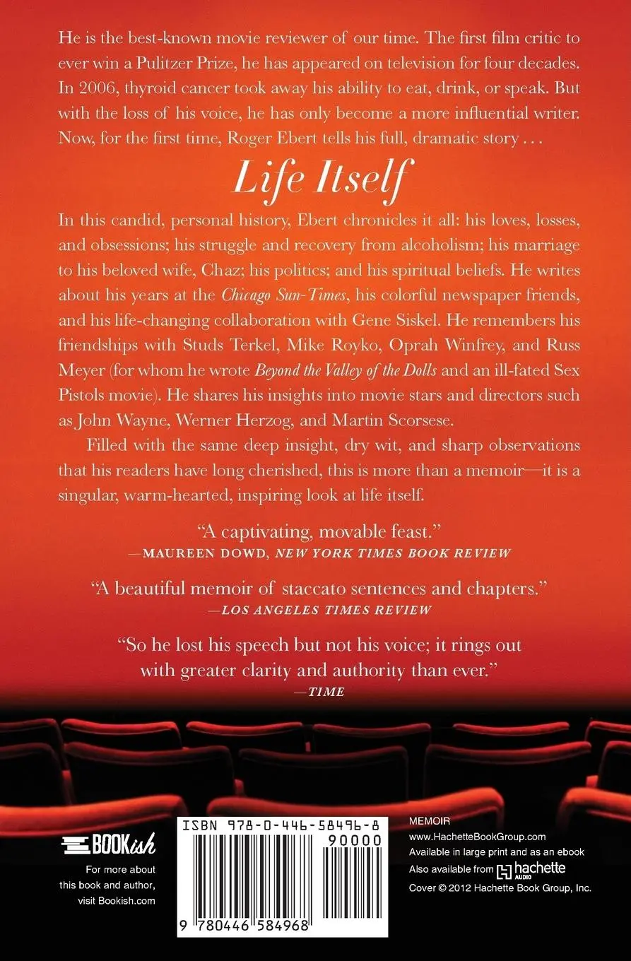 Rückseite: 9780446584968 | Life Itself | A Memoir | Roger Ebert | Taschenbuch | Englisch | 2012