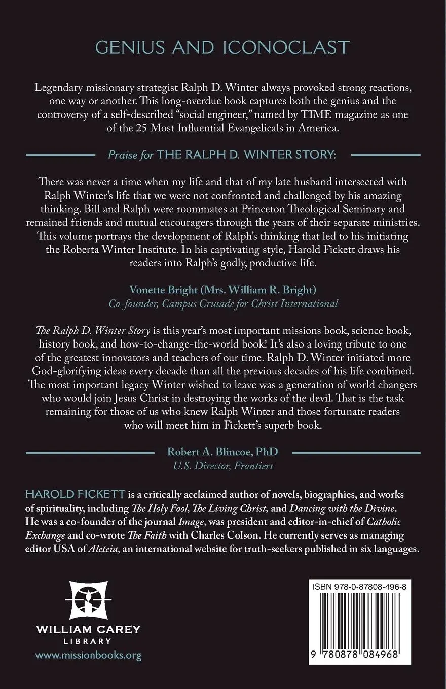 Rückseite: 9780878084968 | The Ralph D. Winter Story | Harold Fickett | Taschenbuch | Englisch