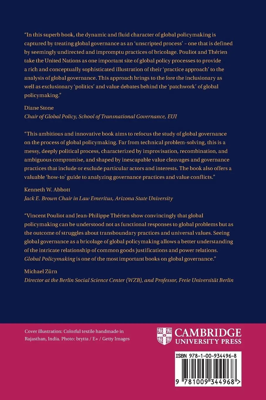 Rückseite: 9781009344968 | Global Policymaking | Vincent Pouliot (u. a.) | Taschenbuch | Englisch