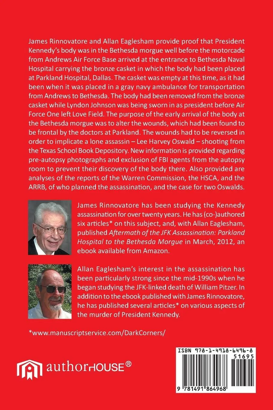 Rückseite: 9781491864968 | The JFK Assassination Revisited | A Synthesis | Rinnovatore (u. a.)