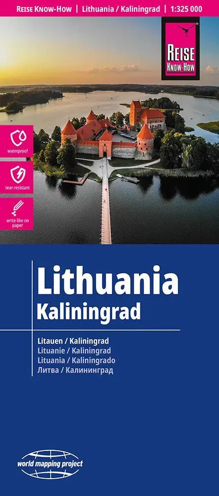 Cover: 9783831774968 | Reise Know-How Landkarte Litauen und Kaliningrad Lithuania and...